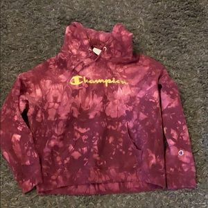 Champions hoodie XL Maroon tiedye thick ❤️NWT